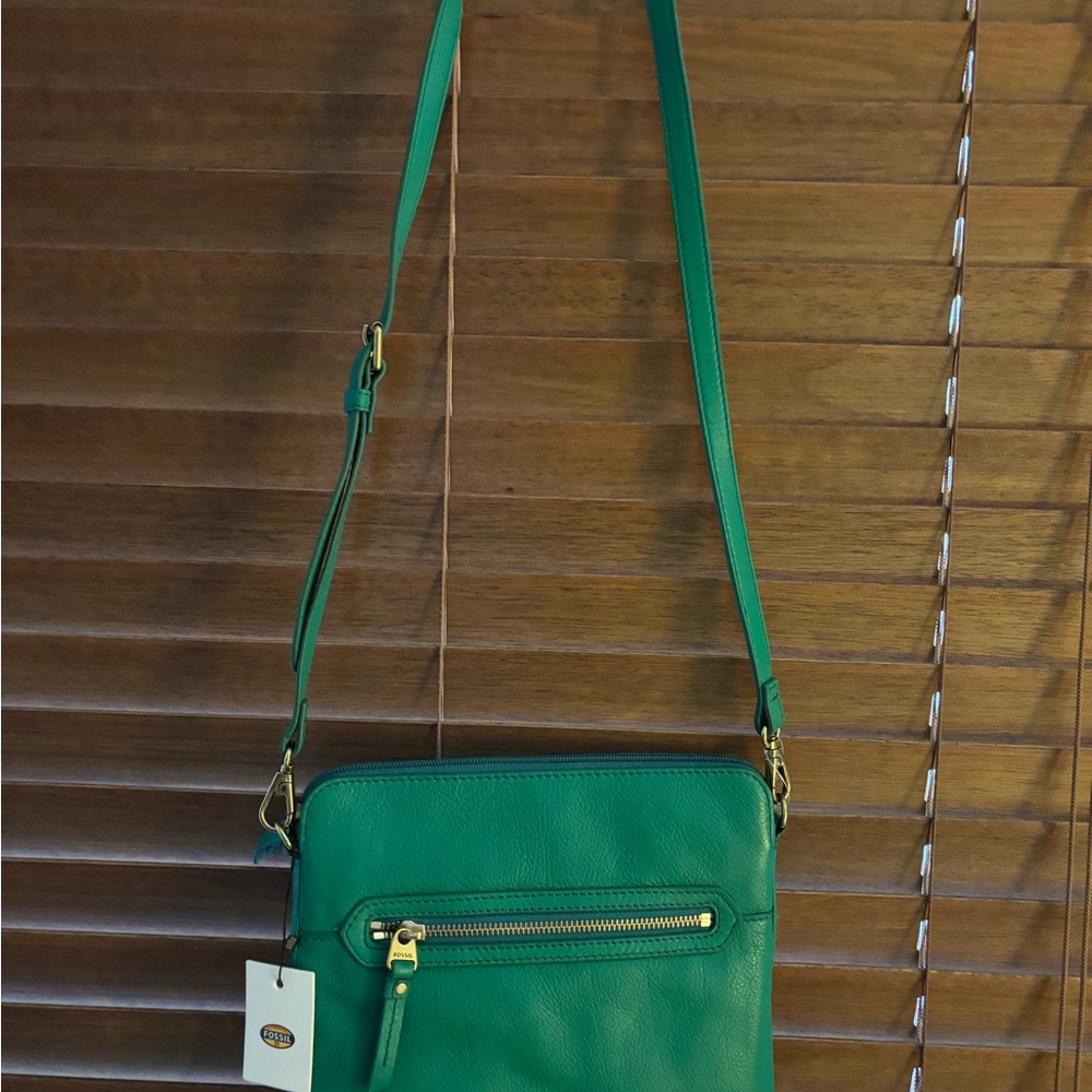 Fossil Emerald Green Crossbody Bag